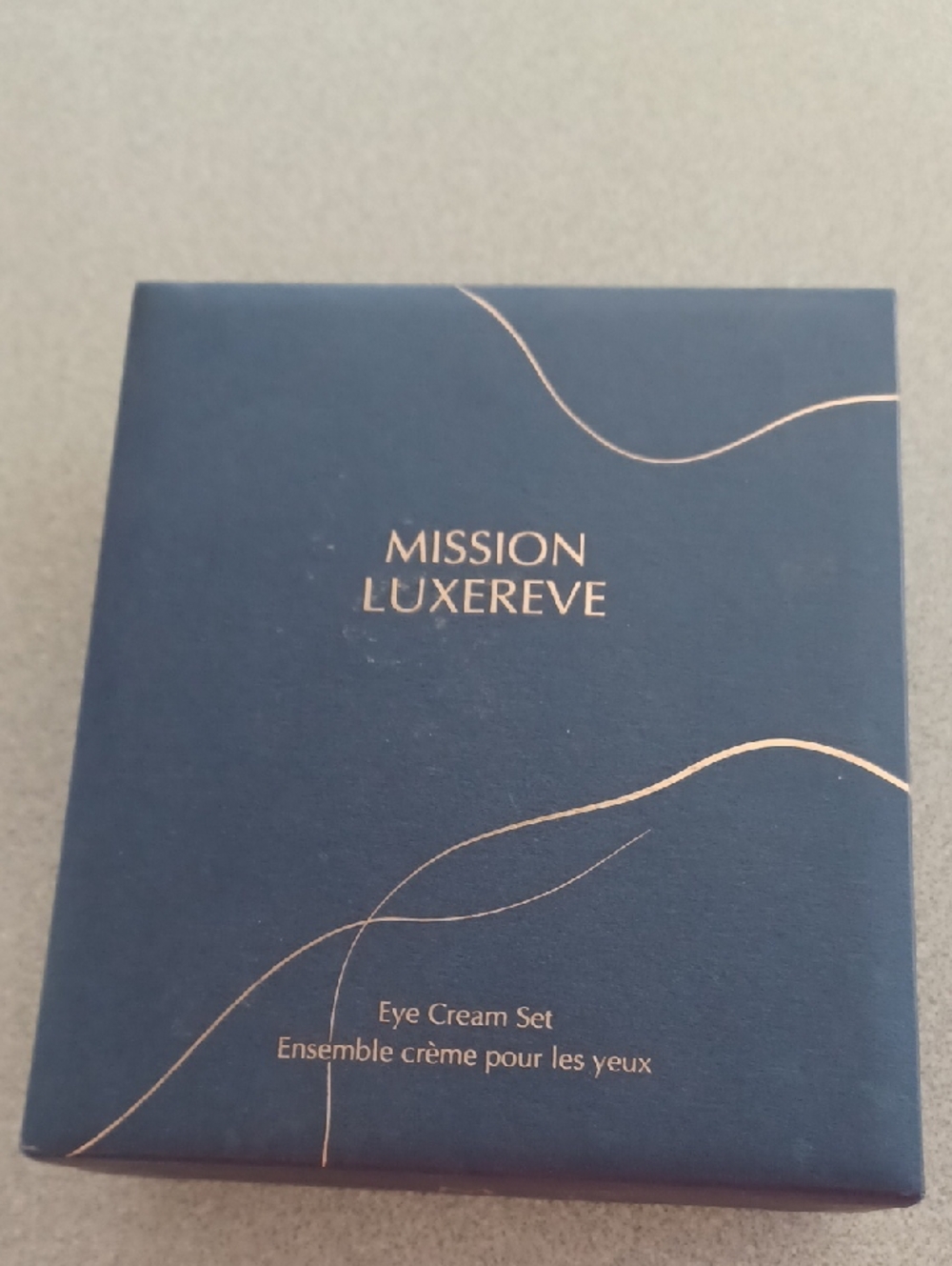 Avon MISSION LUXEREVE Eye Cream Set New Sealed rose Quartz Eye Massage Tool